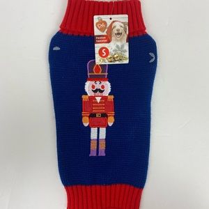 NEW DOG CAT CHRISTMAS SWEATER WOODEN SOLDIER SMALL